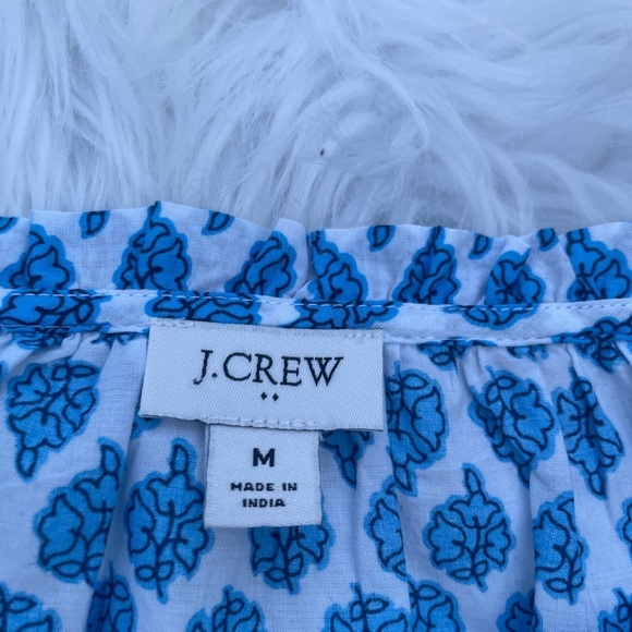 J. Crew - block print artist blouse - size medium - Picture 3 of 11